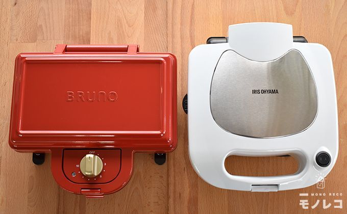 電気タイプのホットサンドメーカー2種類の画像