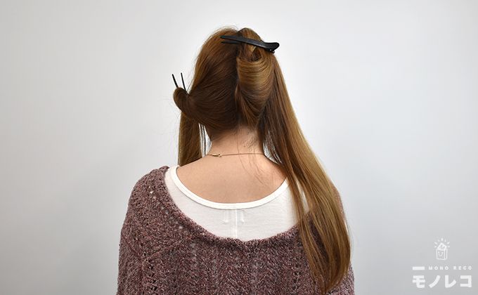 おすすめヘアアレンジブロッキング後ろ姿波ウェーブ画像