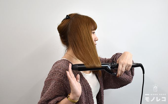 おすすめヘアアレンジブロッキング内巻波ウェーブ画像