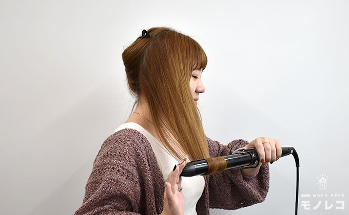 おすすめヘアアレンジブロッキング外巻波ウェーブ画像