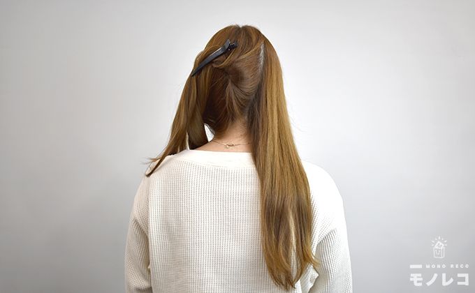 おすすめヘアアレンジブロッキング後ろ姿ビッグスパイラルカール画像