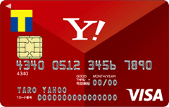 Yahoo!JAPANカード(ワイジェイカード)のオモテ面画像