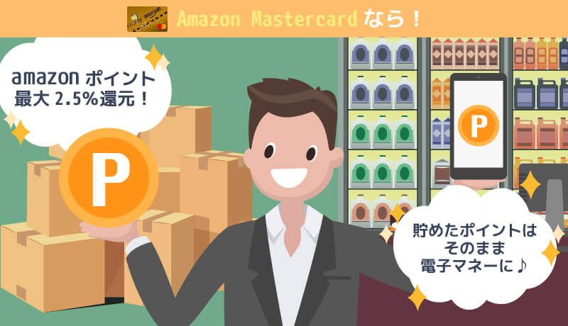 Amazon Mastercardのメリット紹介画像