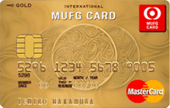 MUFGカード ゴールドの券面