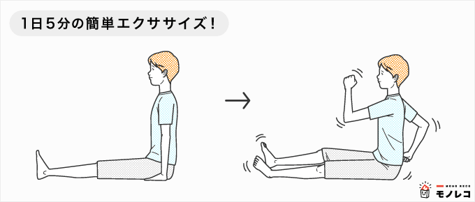 美姿勢グッズ おしり歩き イラスト