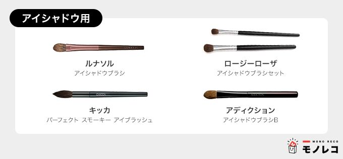 アイシャドウ用メイクブラシおすすめ一覧