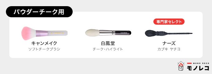 パウダーチーク用メイクブラシおすすめ一覧