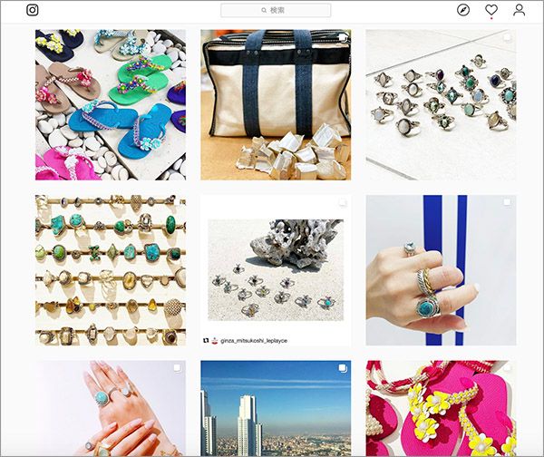 ビジュマムのInstagramのスクショ