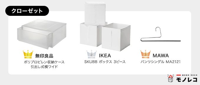クローゼット収納おすすめ一覧の画像