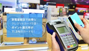 【店舗別】家電量販店でお得なクレジットカード5選!一番お得なのはどこのカード?