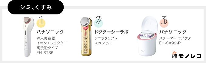 シミ、くすみに効果的な美顔器おすすめ一覧の画像