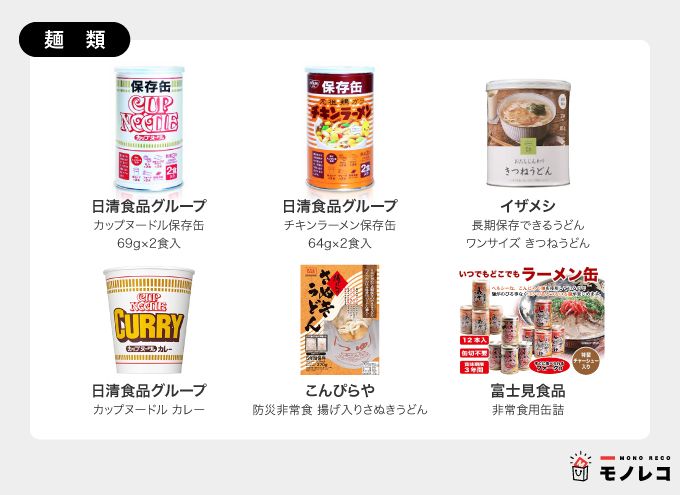 非常食(麺類)おすすめ一覧の画像