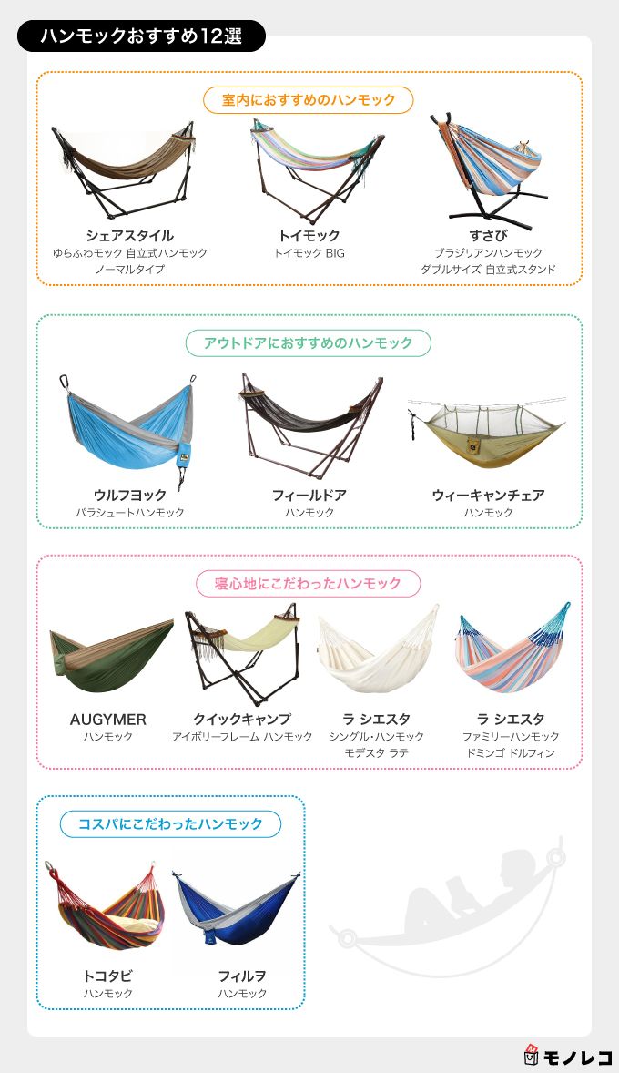 おすすめハンモックの一覧画像