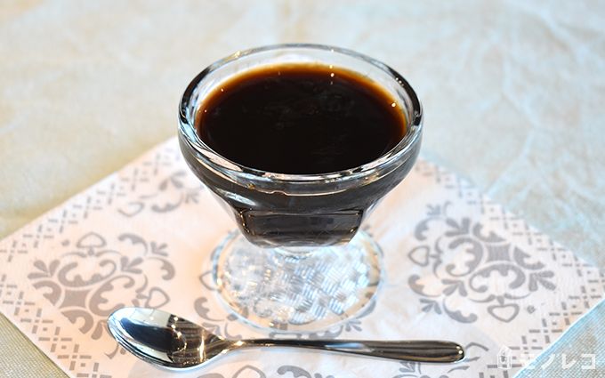 高分子コラーゲンで作ったコーヒーゼリーの画像