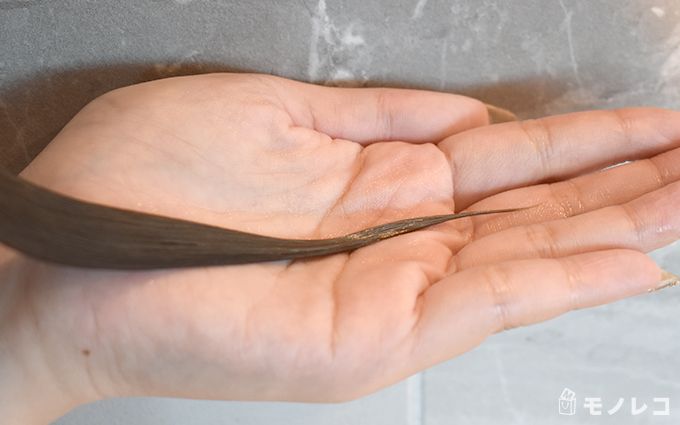 モイストタイプのジョアーロシャンプーで洗髪した後の髪の画像