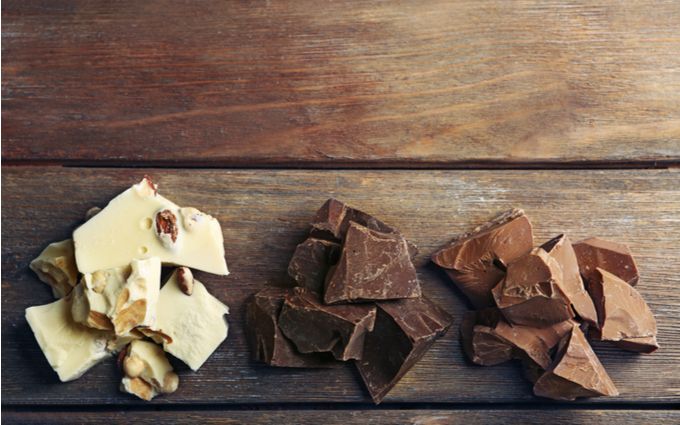 ホワイト・ビター・ミルクチョコレートの画像
