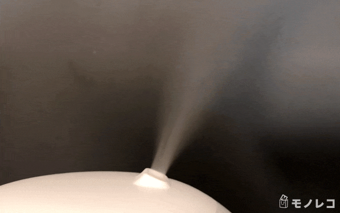 ニトリ超音波加湿器ウルリIQ Sサイズの加湿動画