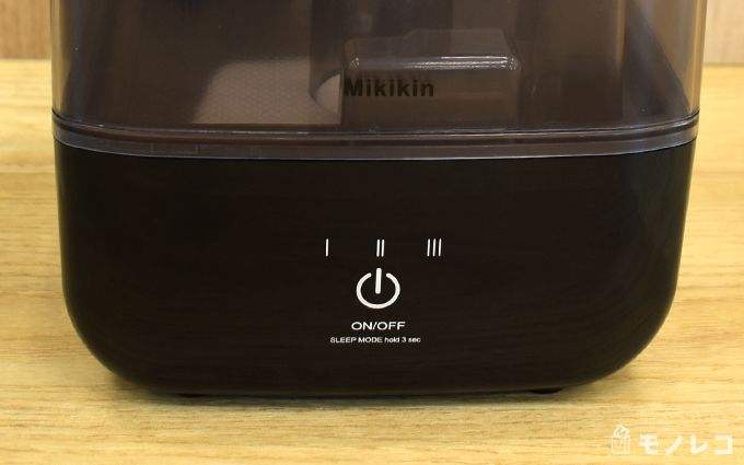 KNGUVTHの超音波式加湿器のスイッチ画像