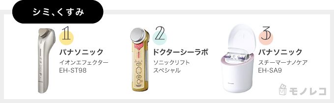 シミ、くすみに効果的な美顔器おすすめ一覧の画像