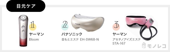 目元ケアに効果的な美顔器おすすめ一覧の画像