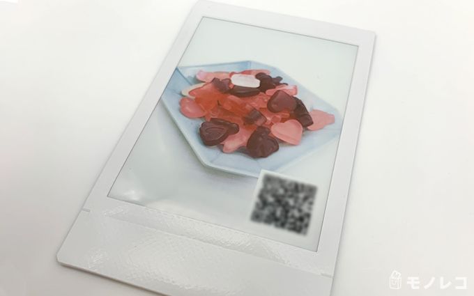 QRコードが付いたプリントの画像