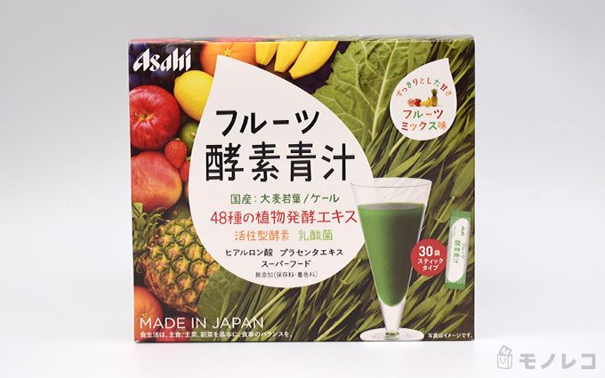 アサヒグループ食品フルーツ酵素青汁のパッケージ画像