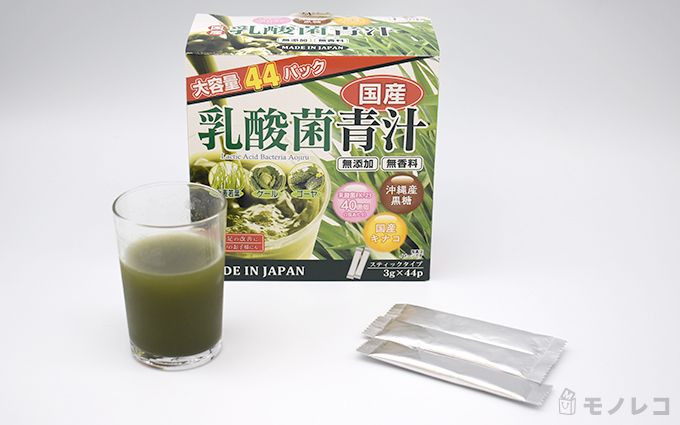 DeJAPAN(ディジャパン) 国産 乳酸菌青汁のパッケージと個包装の画像