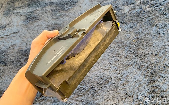 ルンバ692が掃除した後のダストボックスの画像