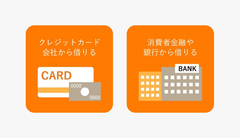 キャッシングの違いについて画像