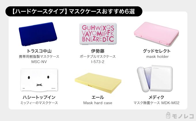 ハードケースタイプおすすめマスクケース一覧画像