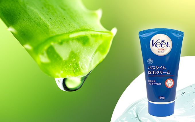 veet MEN(ヴィートメン)バスタイム除毛クリームとアロエの画像