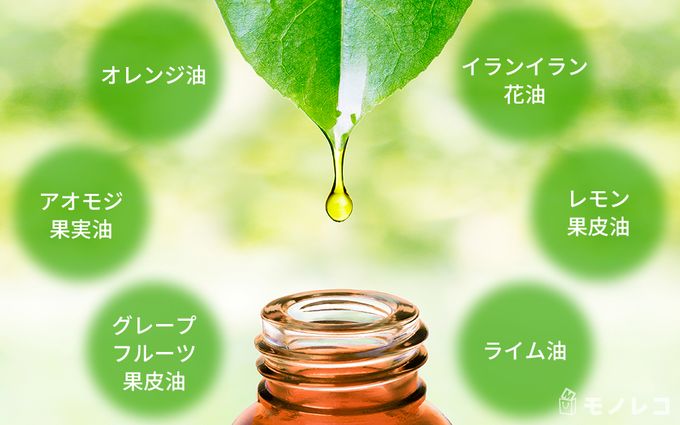 6種類の精油を使った天然アロマの画像
