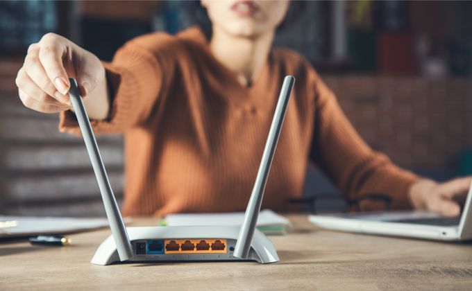 コスパのいい無線LANルーターを使っている画像
