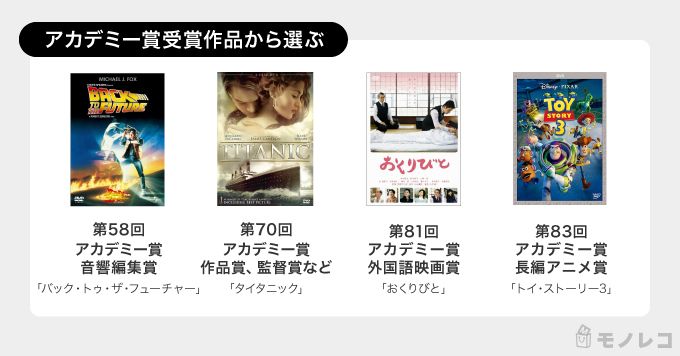 アカデミー賞受賞作品の一覧画像