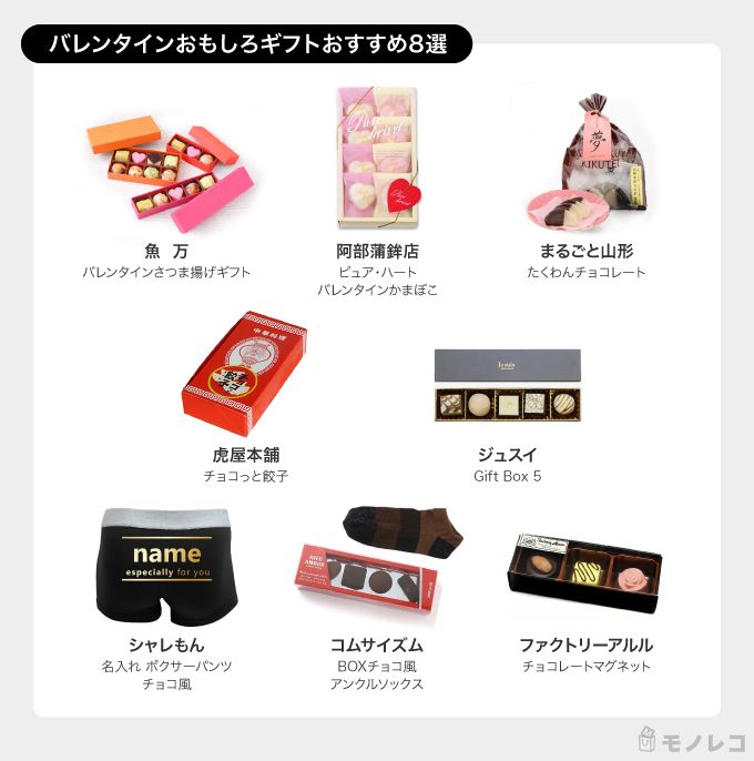バレンタインおもしろギフトおすすめ一覧画像
