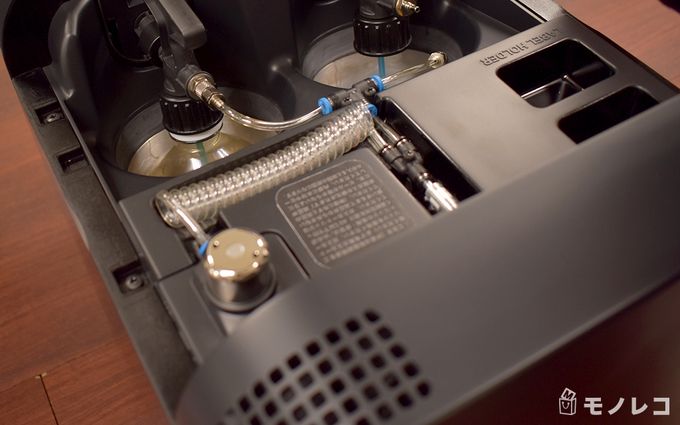 DREAMBEERのビールサーバーの内部の構造がわかる画像