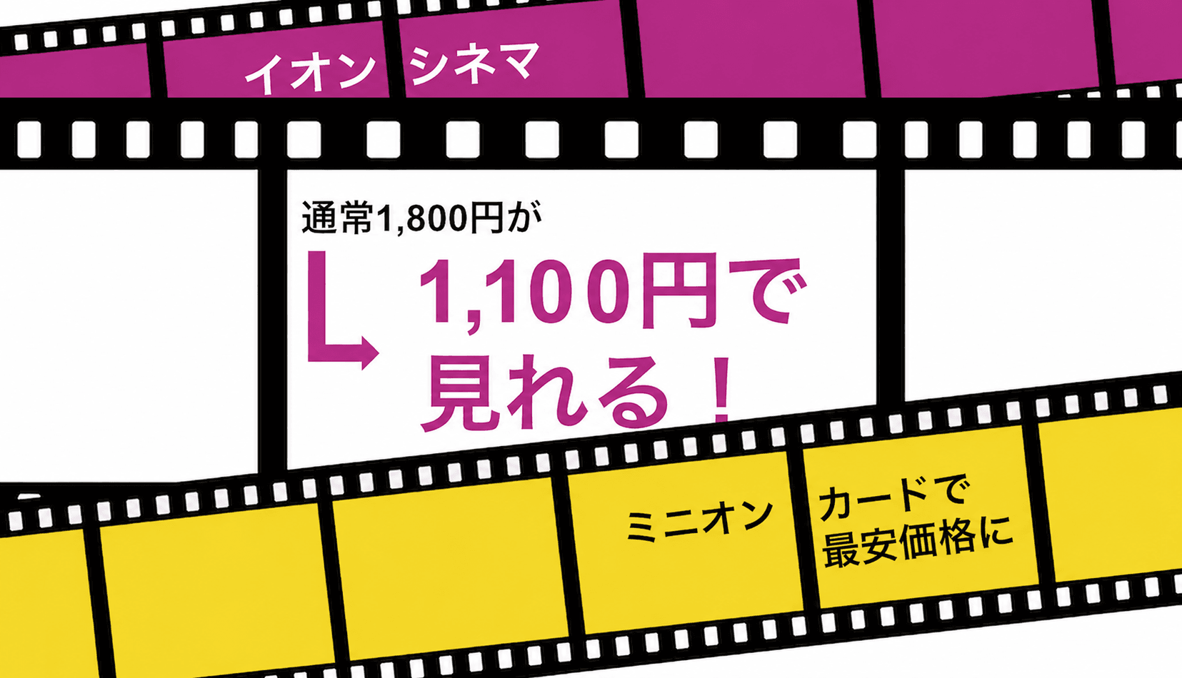 イオンカードで映画（イオンシネマ）を1,100円で購入する方法を解説！ミニオンズカードの割引方法も